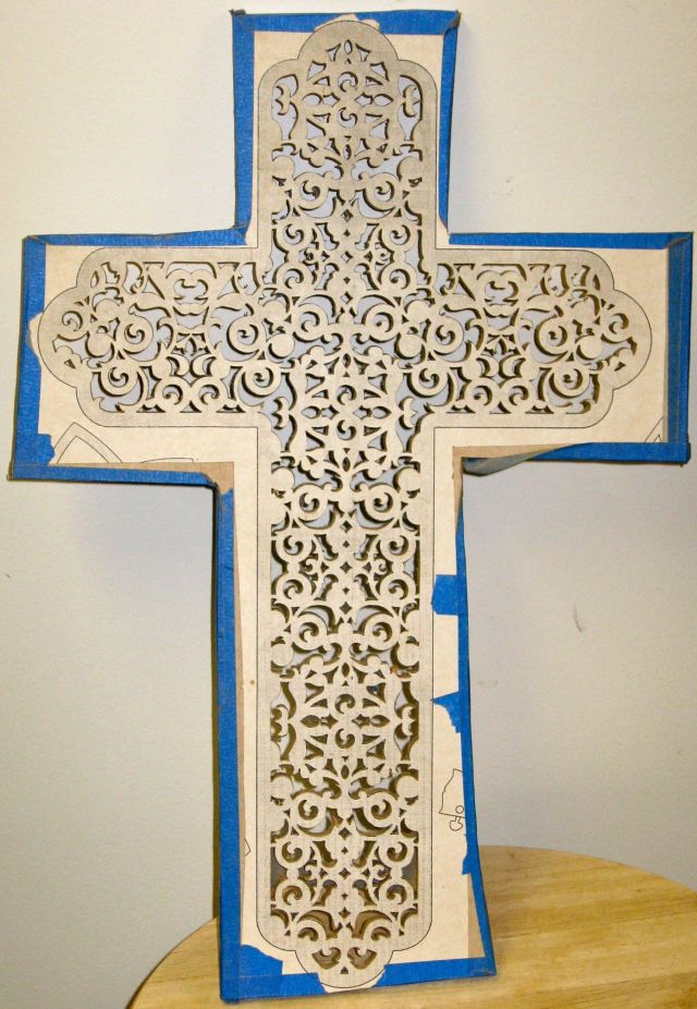 Cross fretwork all cut