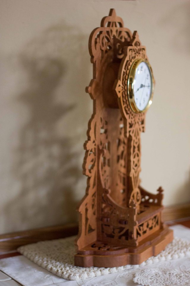 fretwork clock