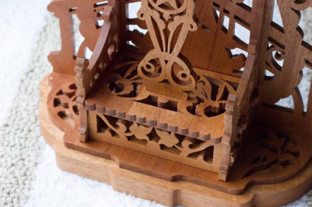 Fretwork clock