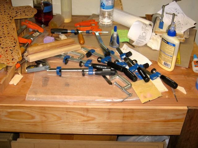 Messy work bench