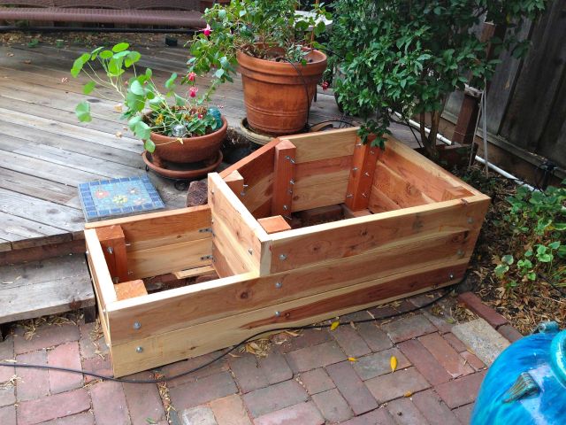 Finished planter box